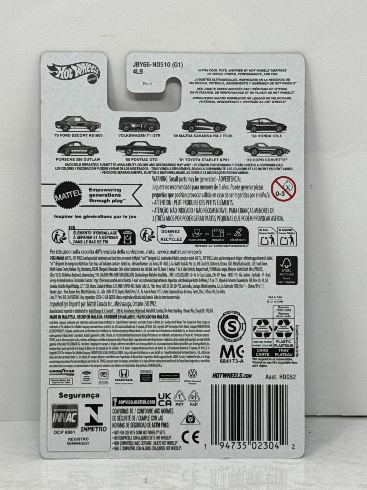 Hot Wheels Ultra Hots 1981 Toyota Starlet KP61 1:64 Diecast