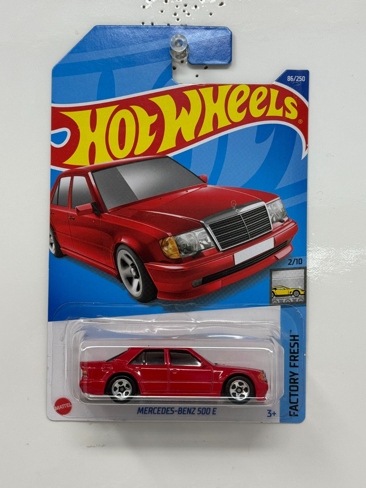 Hot Wheels Factory Fresh Mercedes-Benz 500 E 1:64 Diecast Red