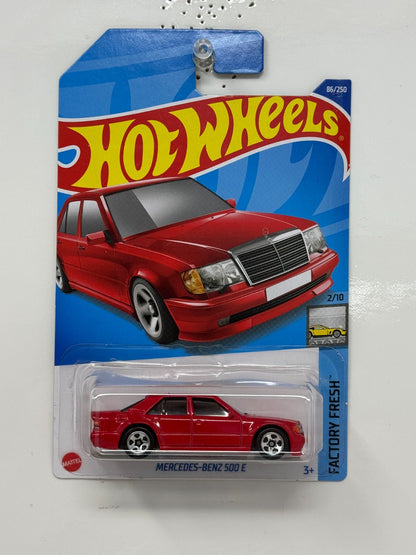 Hot Wheels Factory Fresh Mercedes-Benz 500 E 1:64 Diecast Red
