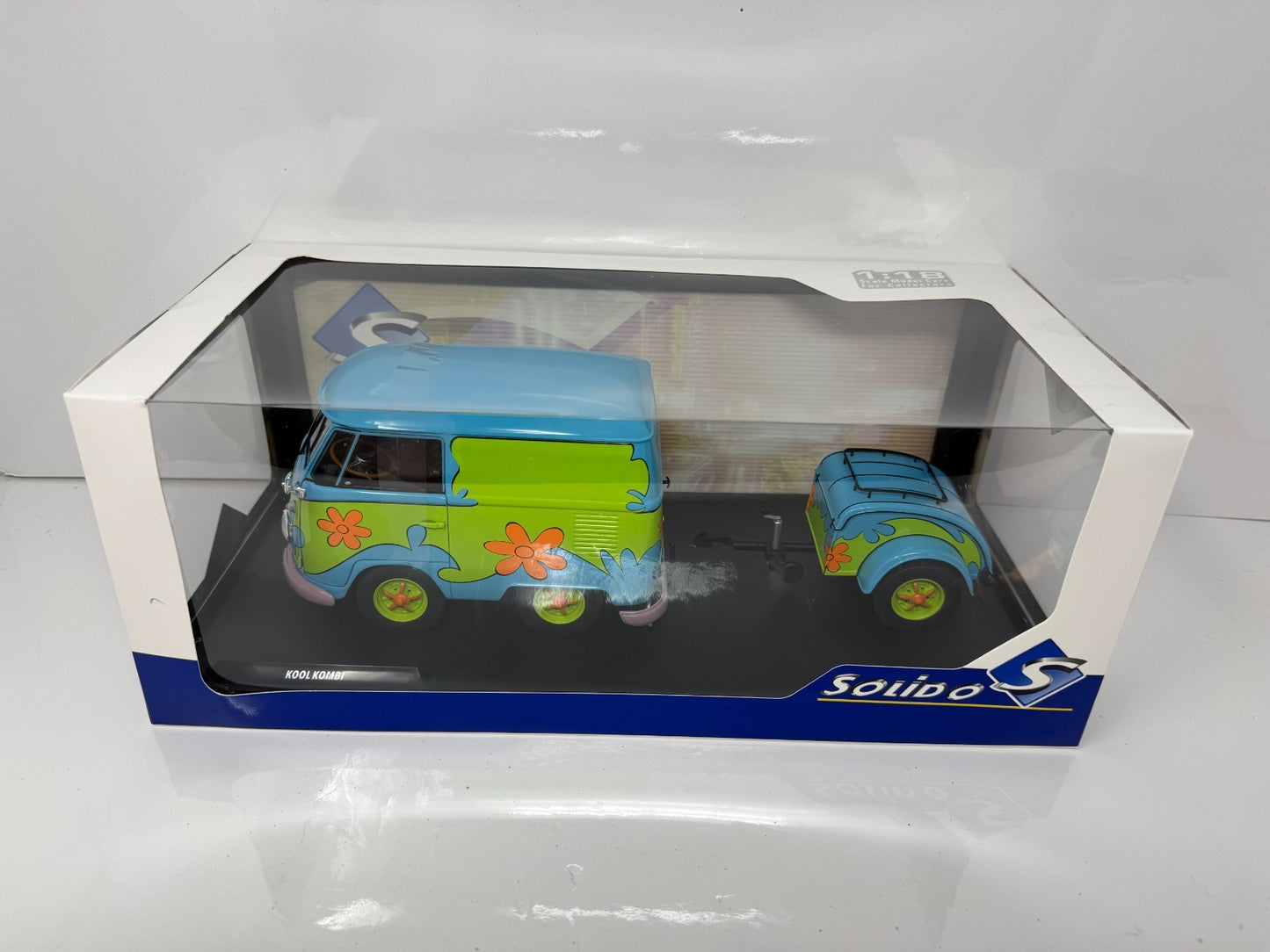Solido Scooby-Doo Kool Kombi Mystery Machine Van & Trailer 1:18 Diecast