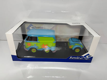 Solido Scooby-Doo Kool Kombi Mystery Machine Van & Trailer 1:18 Diecast