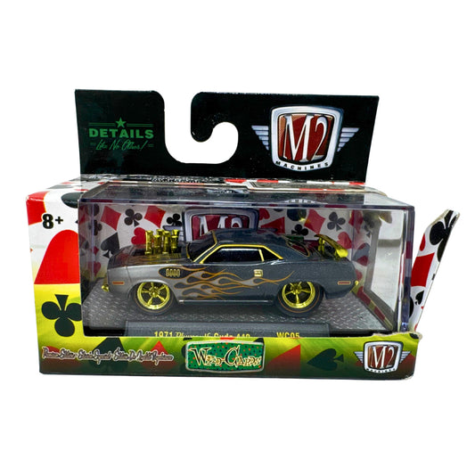 M2 Machines Wild Cards 1971 Plymouth Cuda 440 CHASE 1:64 Diecast