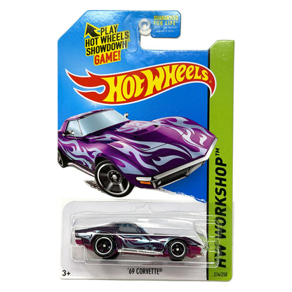 Hot Wheels Super Treasure Hunt 1969 Corvette Heat Fleet 1:64 Diecast STH