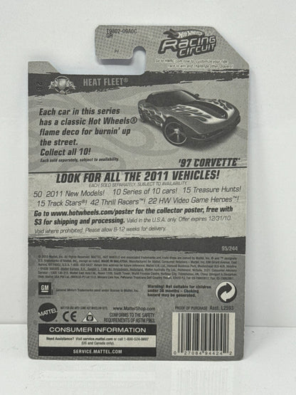 Hot Wheels Heat Fleet 1997 Chevy Corvette 1:64 Diecast Factory Sealed