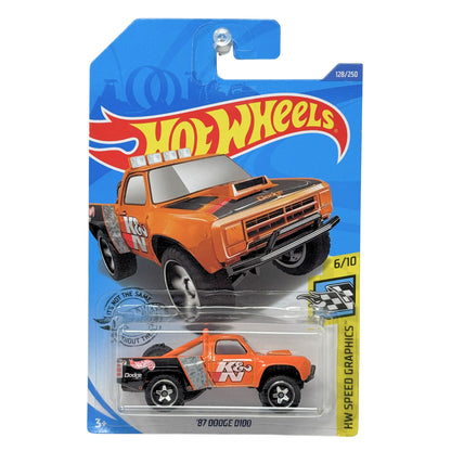 Hot Wheels Speed Graphics 1987 Dodge D100 1:64 Diecast
