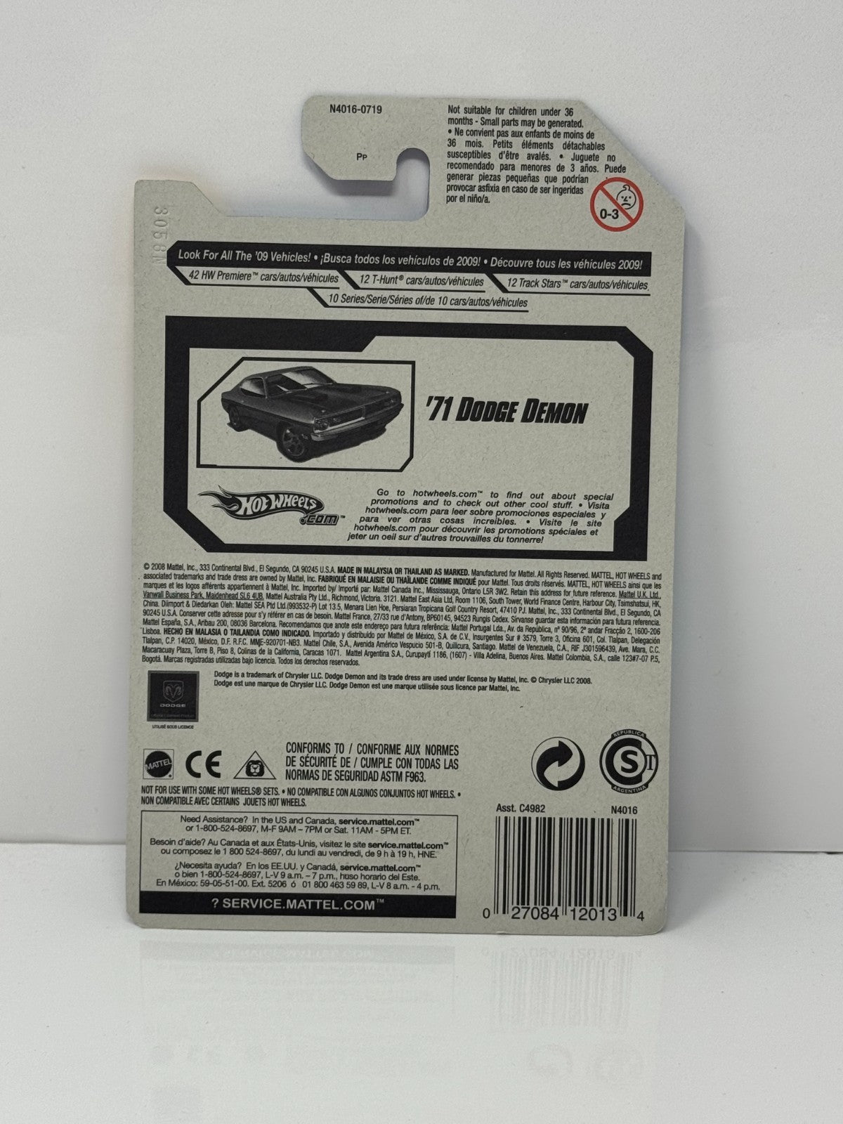 Hot Wheels Premiere 1971 Dodge Demon 1:64 Diecast Purple