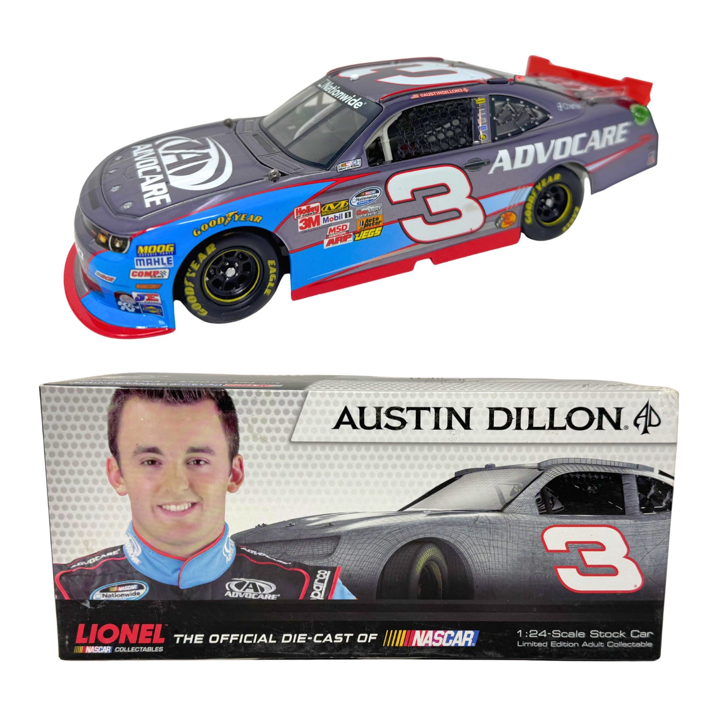 Lionel Nascar #3 Austin Dillon Advocare 2013 Camaro Color Chrome 1:24 Diecast