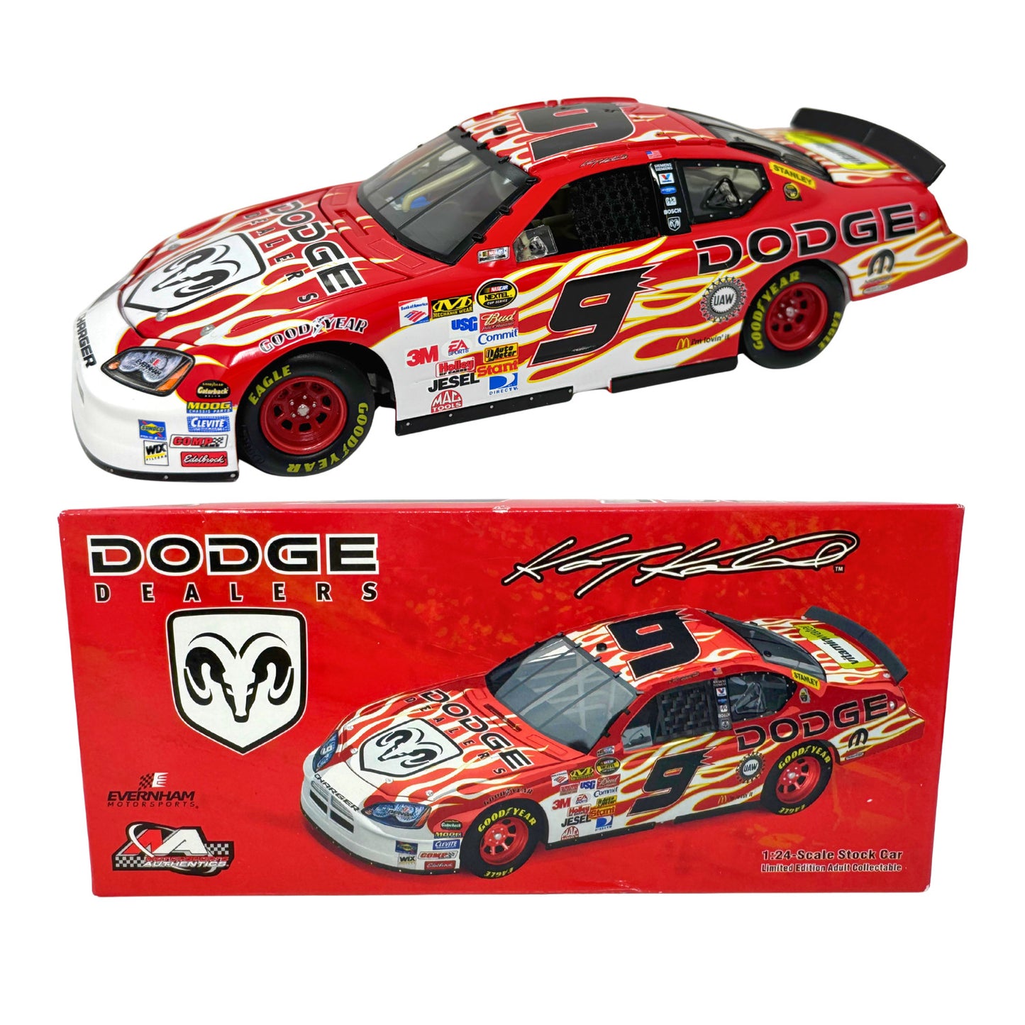 Motorsports Authentics NASCAR Kasey Kahne #9 Dodge Fan Design 2006 1:24 Diecast