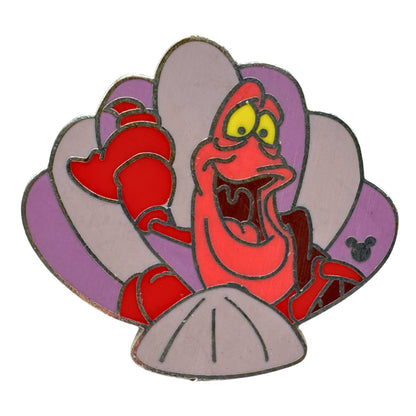 DLR Disney Sebastian Little Mermaid Shell Hidden Mickey Trading Pin DC1S11