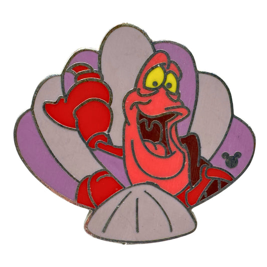 DLR Disney Sebastian Little Mermaid Shell Hidden Mickey Trading Pin DC1S11