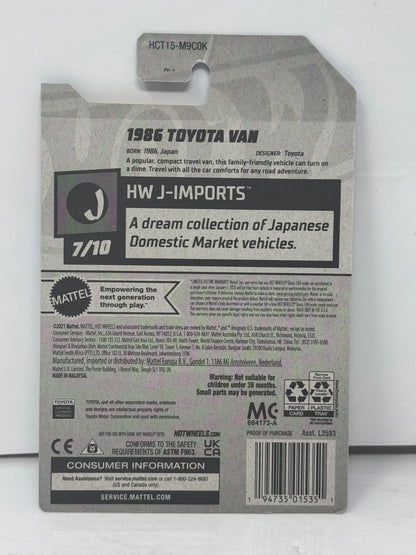 Hot Wheels J-Imports 1986 Toyota Van 1:64 Diecast Red