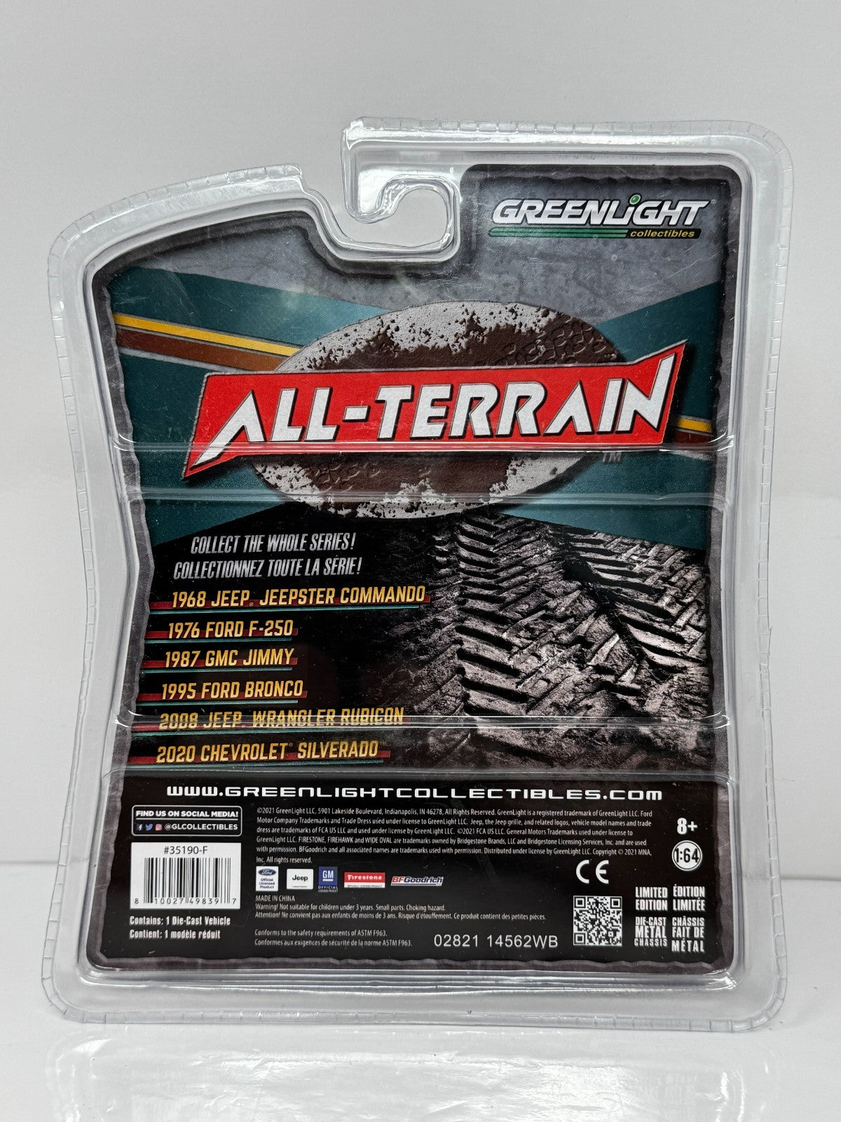 Greenlight All-Terrain 2020 Chevrolet Silverado Z71 1:64 Diecast
