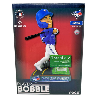 FOCO MLB Toronto Blue Jays Daulton Varsho "Next Stop Toronto" Bobblehead