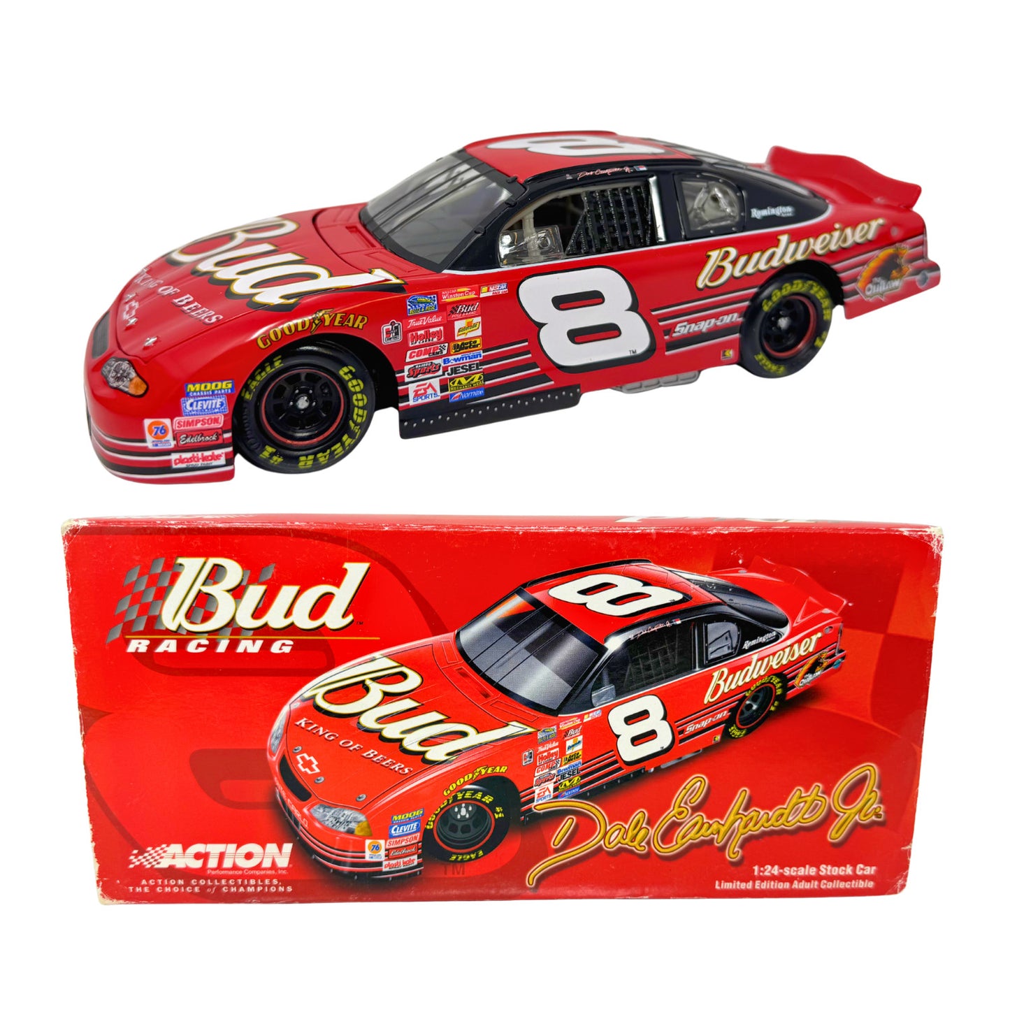 Action NASCAR Dale Earnhardt Jr #8 Budweiser 2001 Monte Carlo 1:24 Diecast