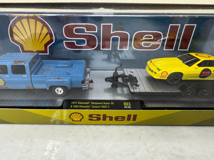 M2 Machines Shell 1977 Chevrolet Cheyenne Super 30 & Camaro IROC-Z 1:64 Diecast