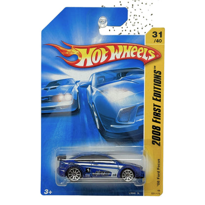 Hot Wheels First Editions 2008 Ford Focus 1:64 Diecast Blue