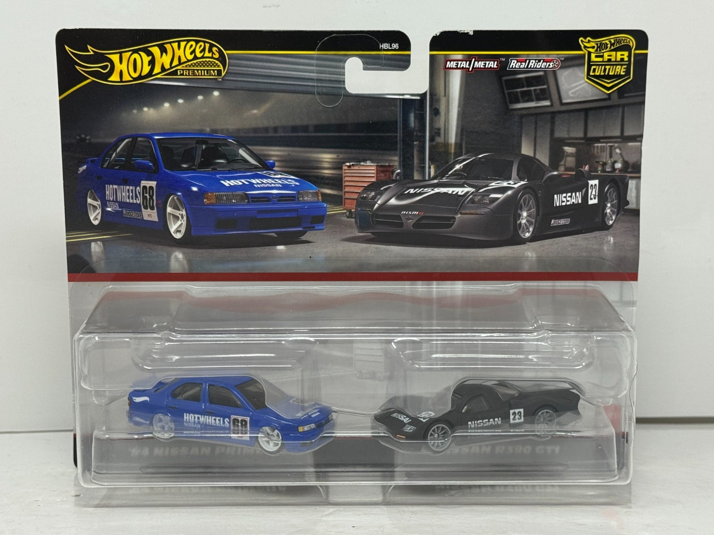 Hot Wheels Premium 1994 Nissan Primera & Nissan R390 GT1 Car Culture 1:64 Diecast