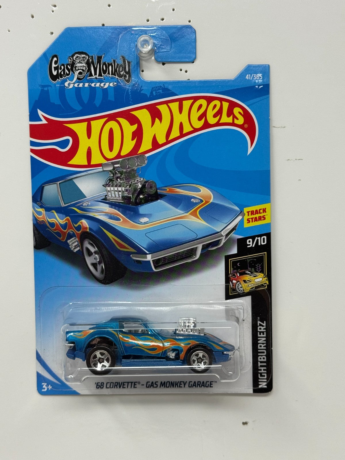 Hot Wheels Nightburnerz 1968 Corvette Gas Monkey Garage 1:64 Diecast BASE ERROR