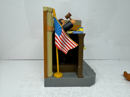 Simpsons World of Springfield Court Room Playmates Playset Diorama