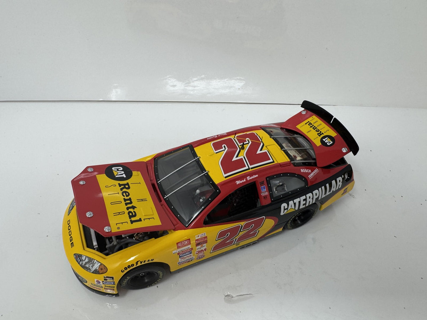 Racing Champions Nascar Ward Burton #22 The Cat Rental Store 1:24 Diecast