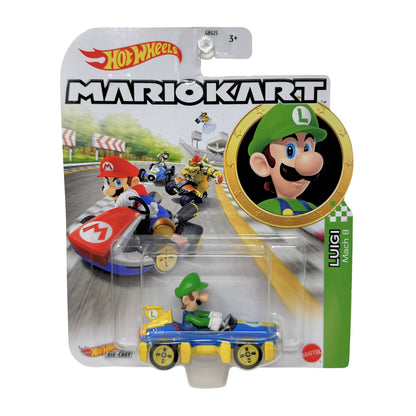 Hot Wheels Mario Kart Luigi Mach 8 1:64 Diecast