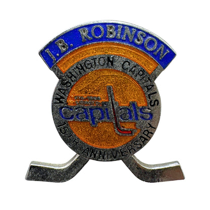 Washington Capitals J.B. Robinson 15th Anniversary NHL Hockey Team Lapel Pin