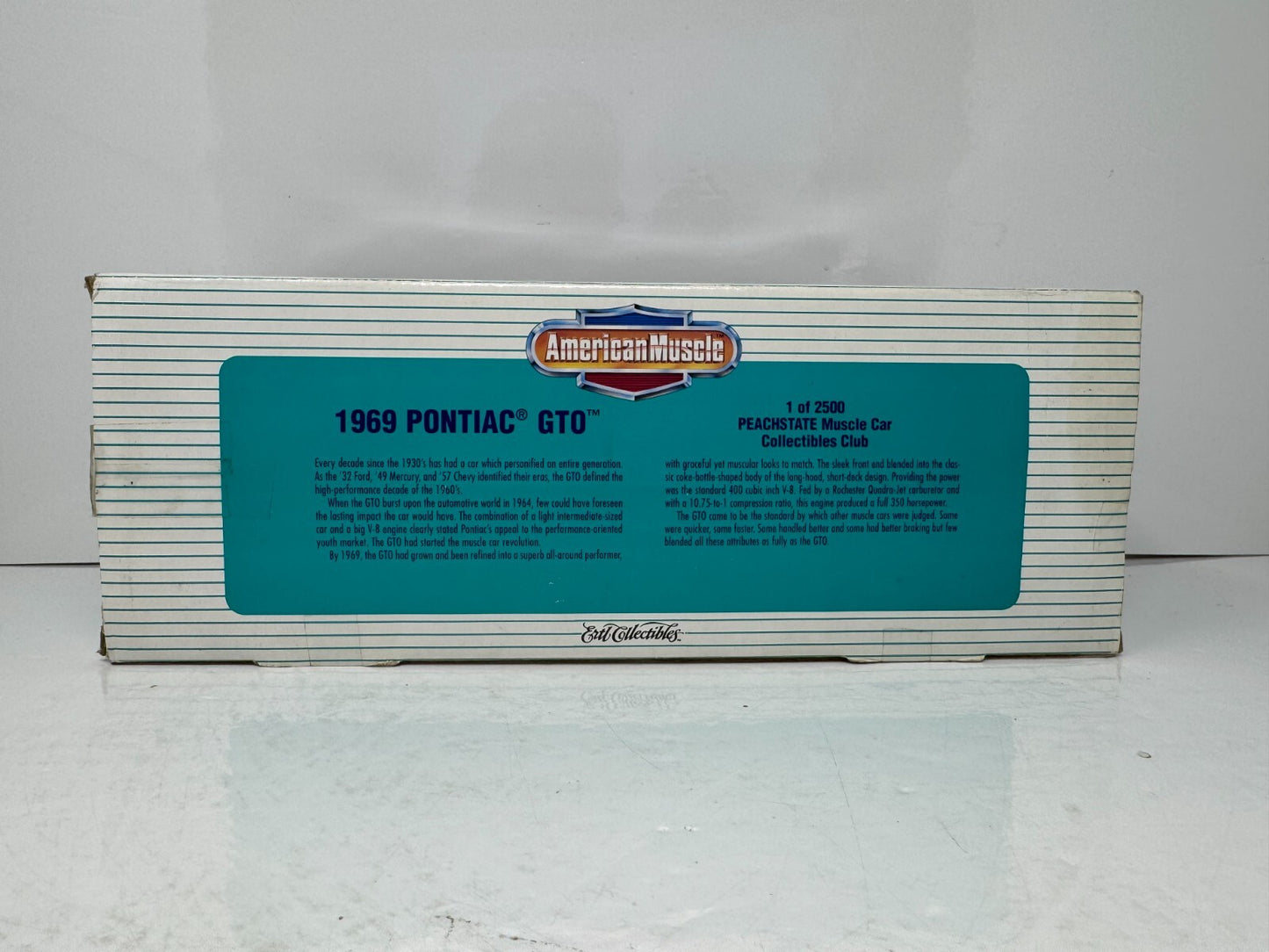 American Muscle 1969 Pontiac GTO Peachstate Collectibles Club Ertl 1:18 Diecast