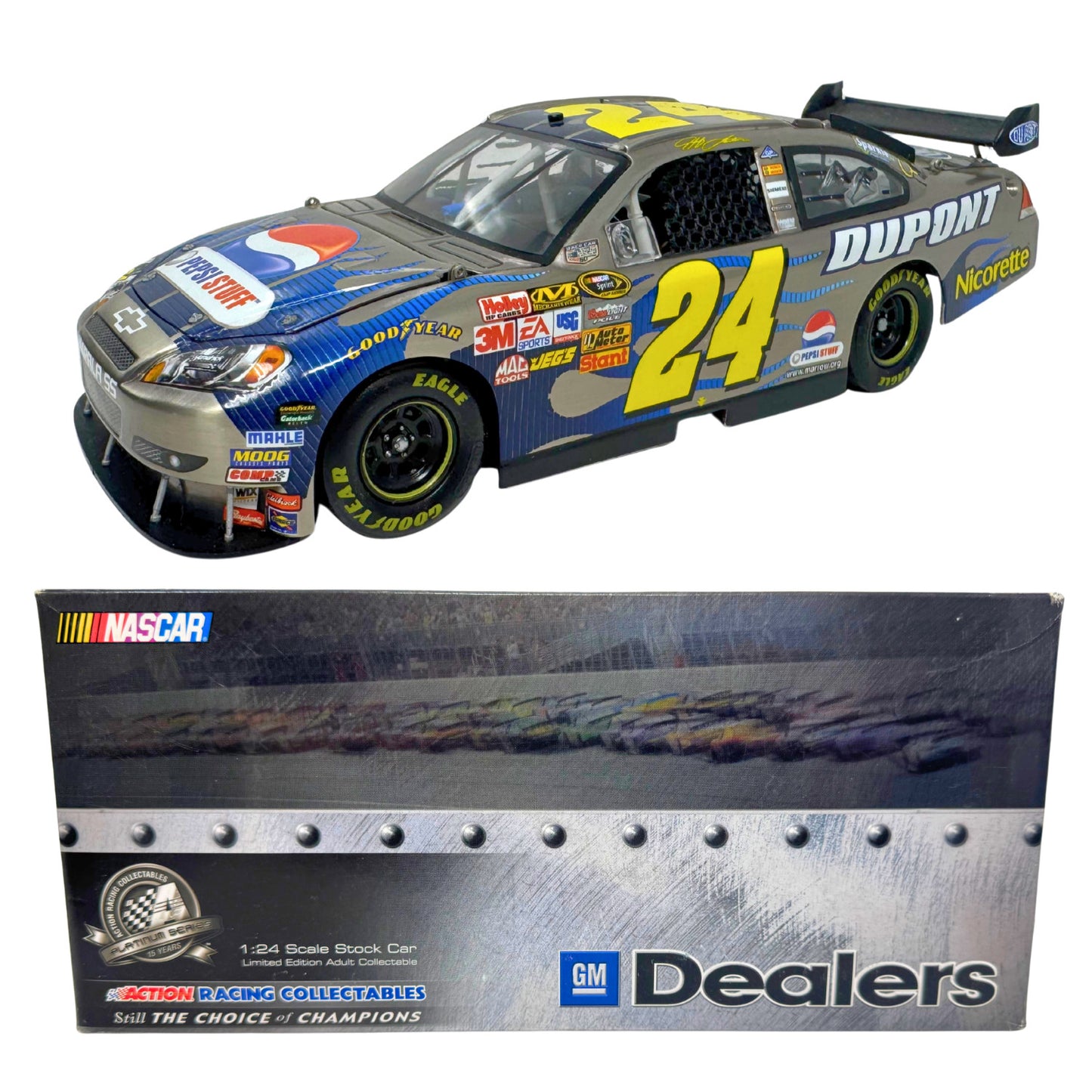 Action Nascar #24 Jeff Gordon Pepsi Stuff GM DEALERS 2008 Impala SS 1:24 Diecast