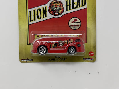 Hot Wheels Premium Lion Head Motor Oil 1937 Haulin' Gas 1:64 Diecast Real Riders