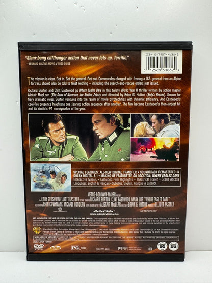 Where Eagles Dare (DVD) Clint Eastwood Action