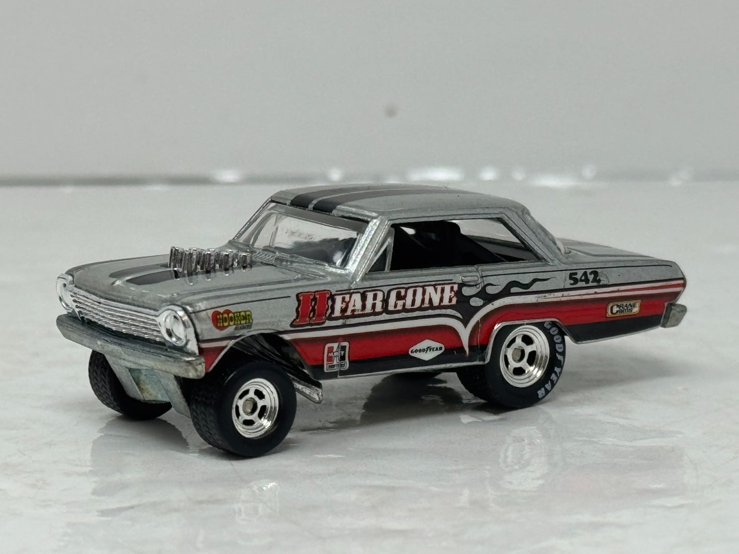 Hot Wheels Drag Strip Demons 1963 Chevy Nova Gasser AWB Snake Eyes 1:64 Diecast