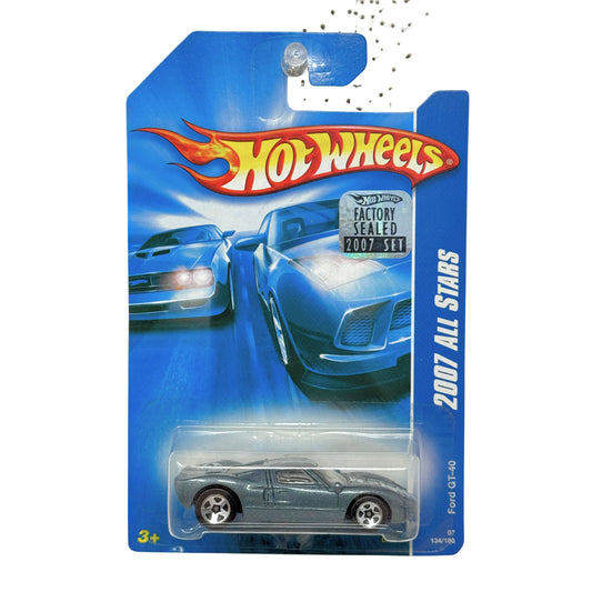 Hot Wheels Stars Ford GT-40 1:64 Diecast Factory Sealed Gray