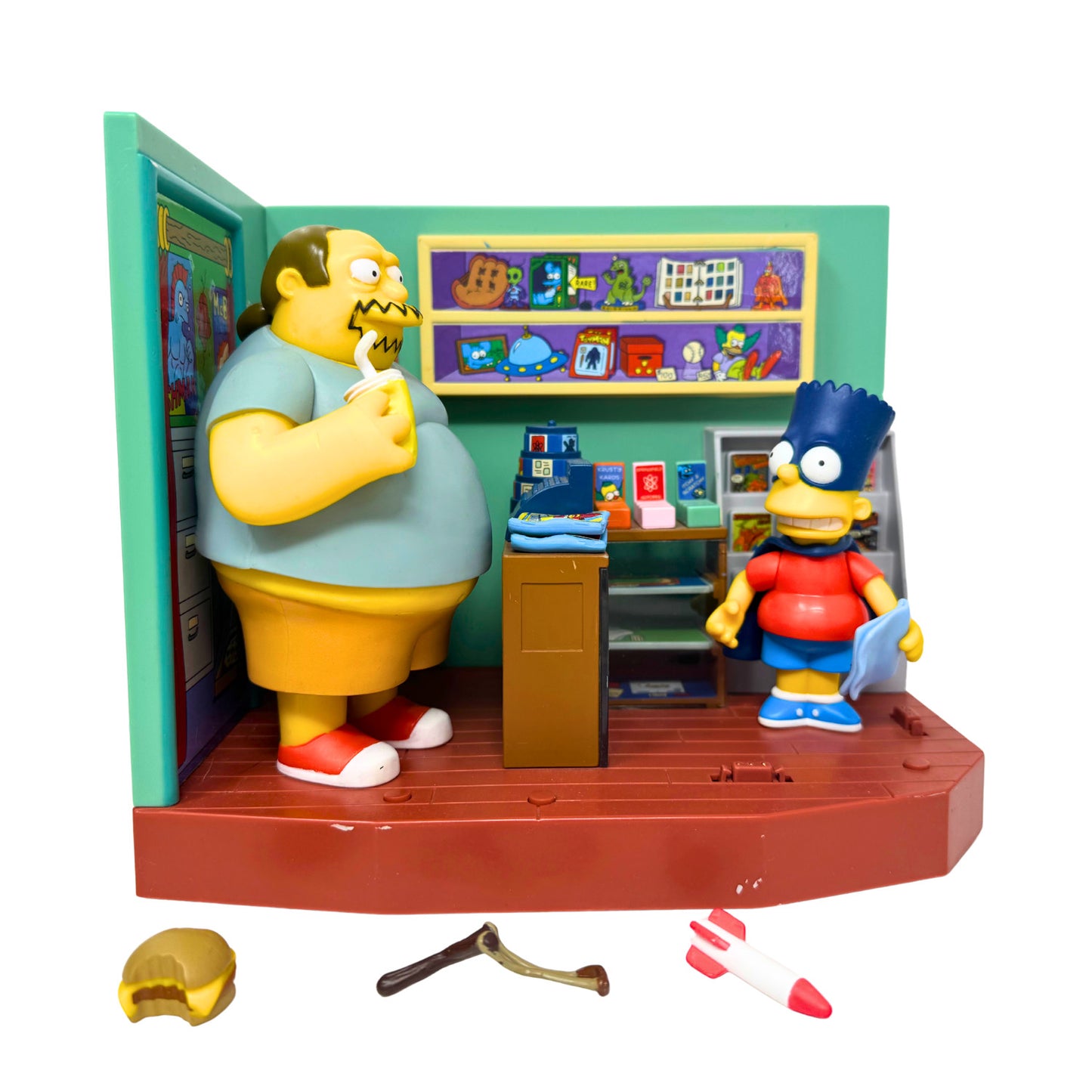 Simpsons World of Springfield Androids Dungeon Comic Shop Playmates Playset