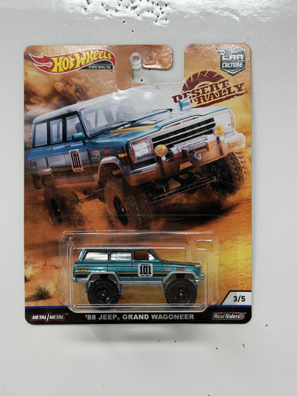 Hot Wheels Premium Desert Rally 1988 Jeep Grand Wagoneer 1:64 Diecast