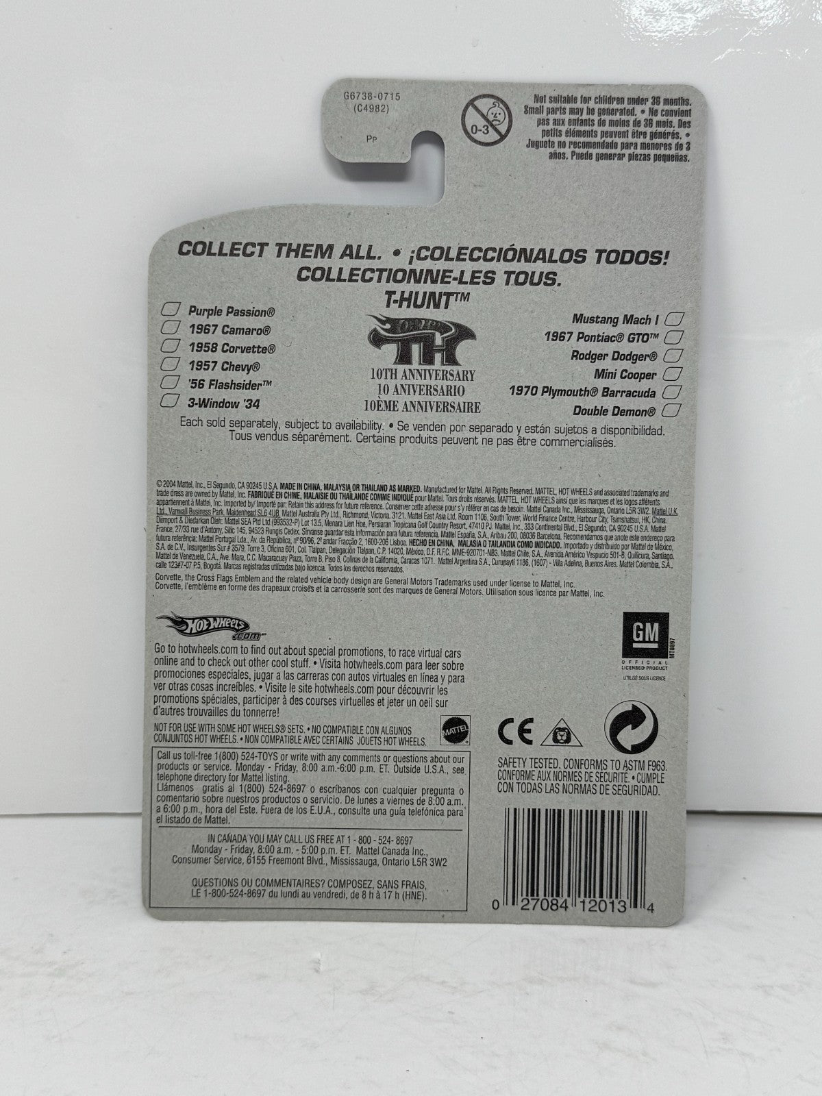 Hot Wheels T-Hunt 1958 Chevy Corvette 1:64 Diecast Real Riders