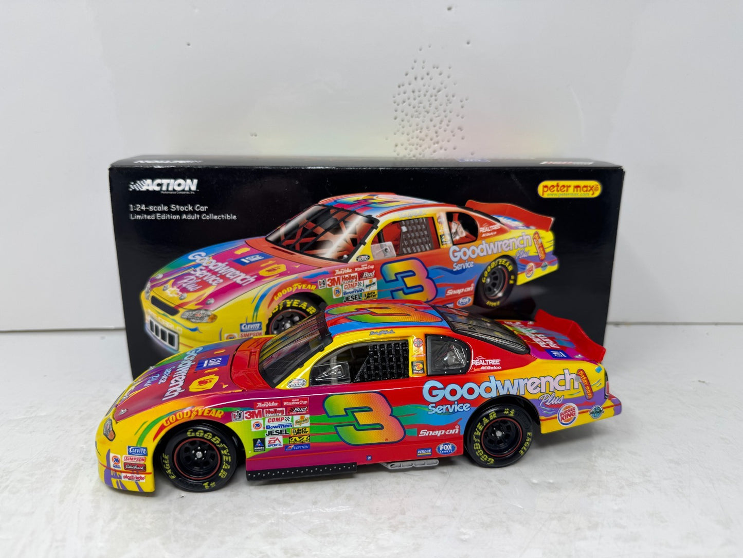 Action Nascar #3 Dale Earnhardt GM Goodwrench Peter Max Monte Carlo 1:24 Diecast
