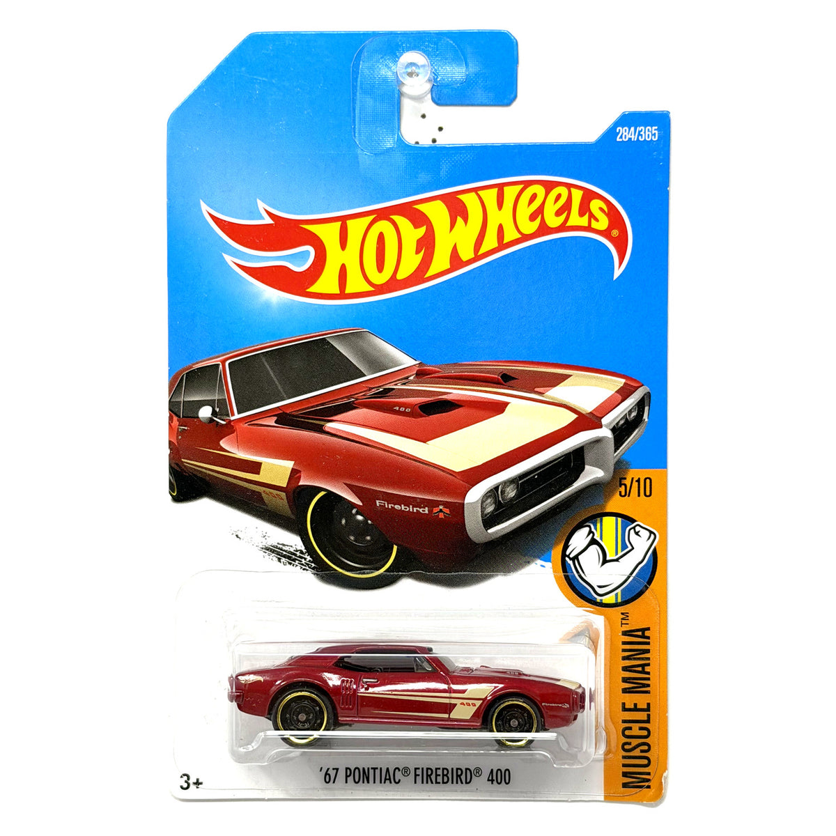 Hot Wheels Muscle Mania 1967 Pontiac Firebird 400 1:64 Diecast Red