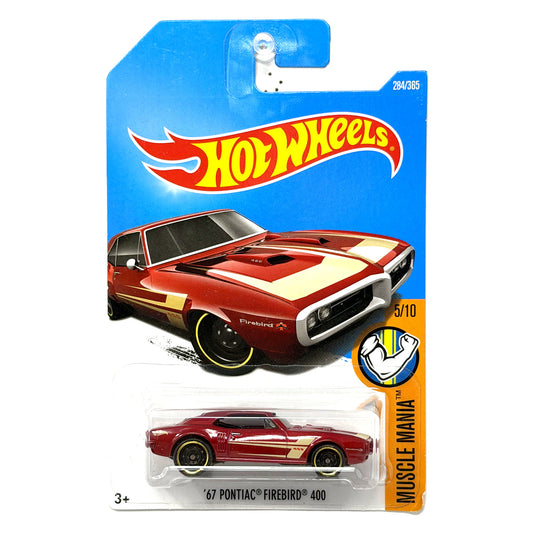 Hot Wheels Muscle Mania 1967 Pontiac Firebird 400 1:64 Diecast Red