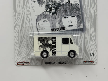Hot Wheels Premium Beatles Revolver Combat Medic 1:64 Diecast Real Riders