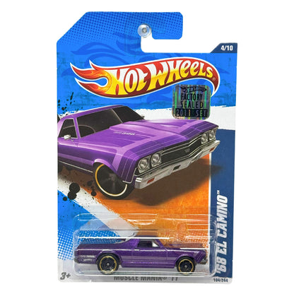 Hot Wheels Muscle Mania '11 1968 Chevy El Camino 1:64 Diecast Factory Sealed