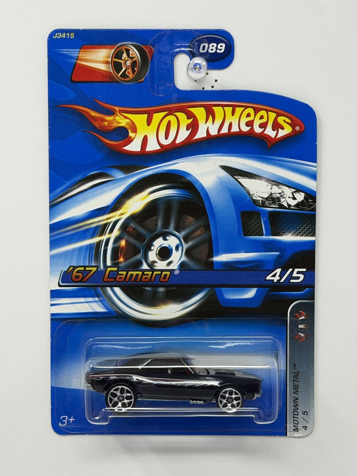 Hot Wheels Motown Metal 1967 Chevrolet Camaro 1:64 Diecast Black