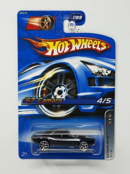 Hot Wheels Motown Metal 1967 Chevrolet Camaro 1:64 Diecast Black