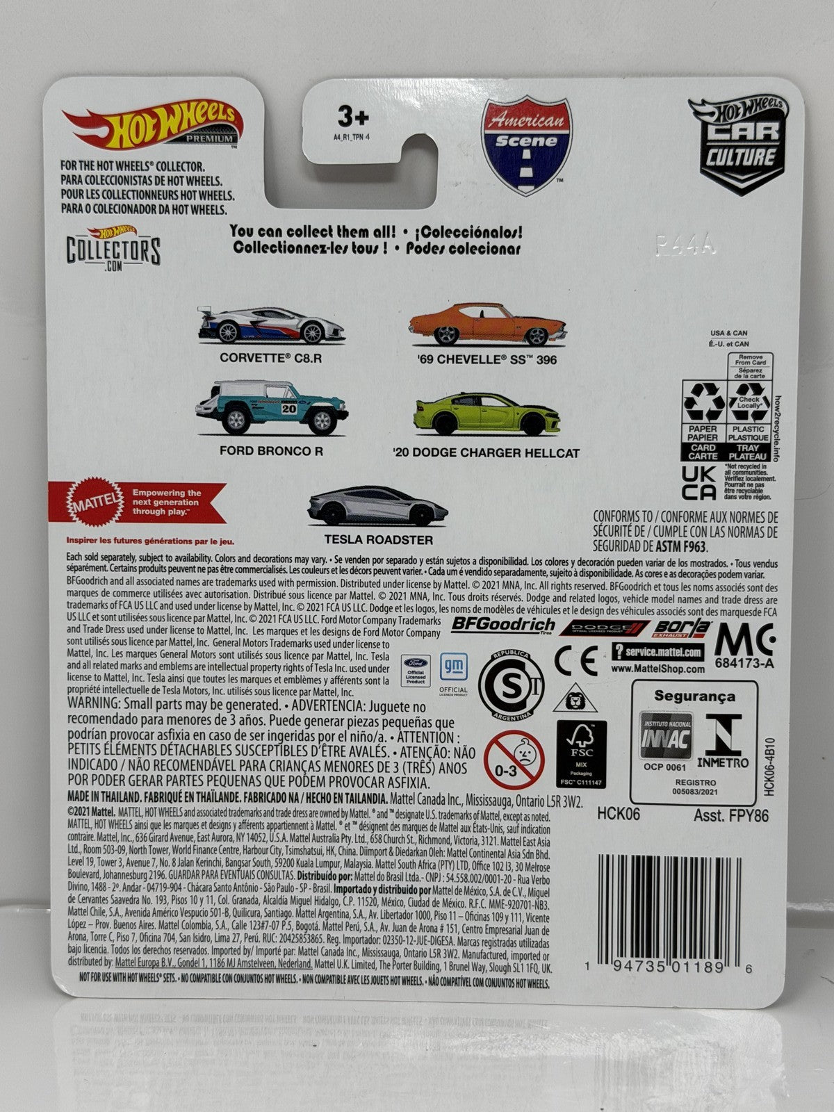 Hot Wheels Premium American Scene Chevrolet Corvette C8.R CHASE 0/5 1:64 Diecast