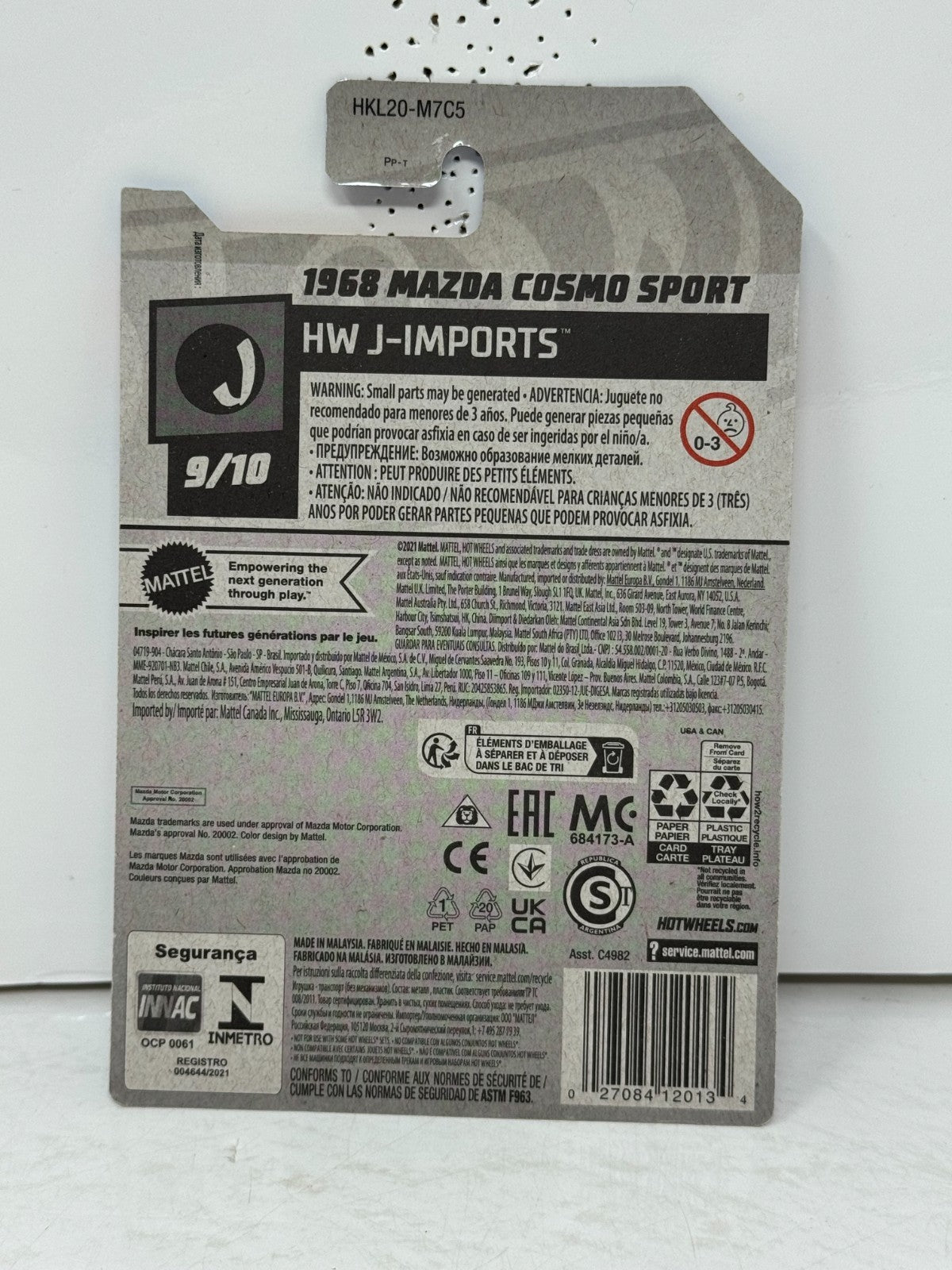 Hot Wheels Super Treasure Hunt 1968 Mazda Cosmo Sport 1:64 Diecast