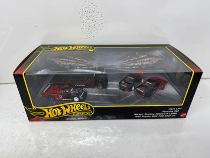 Hot Wheels Premium Advan 4-Pack Collector Diorama Set 1:64 Diecast