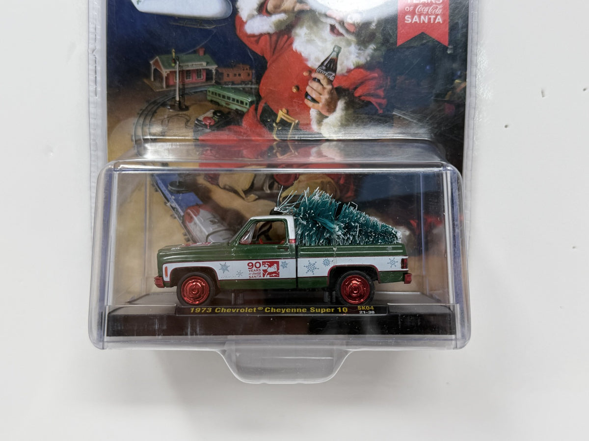 M2 Machines Coca-Cola Santa 1973 Chevrolet Cheyenne Super 10 CHASE 1:64 Diecast