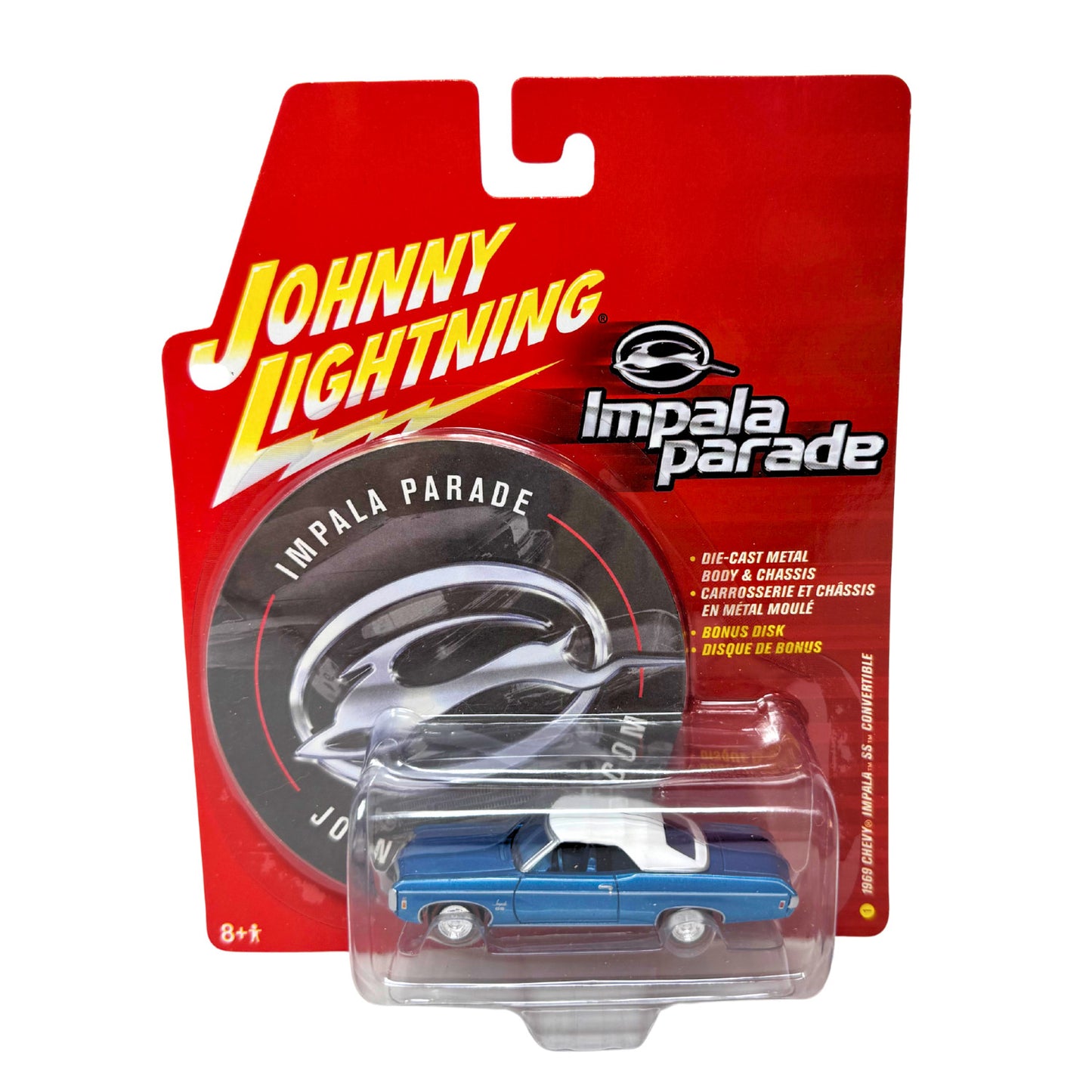 Johnny Lightning Impala Parade 1969 Chevy Impala SS Convertible 1:64 Diecast
