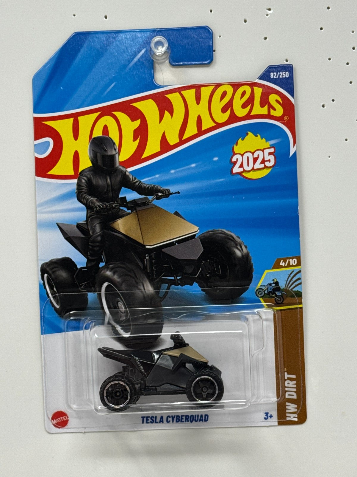 Hot Wheels Dirt Tesla Cyberquad 1:64 Diecast Black