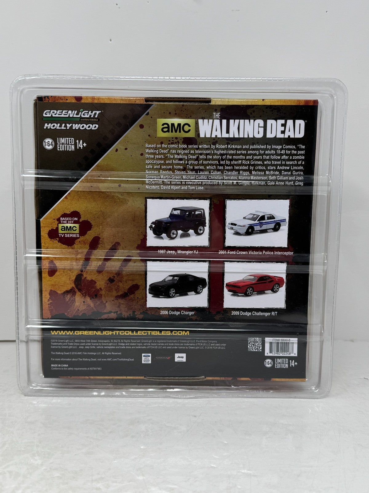 Greenlight Hollywood The Walking Dead Four-Car Collector’s Set 1:64 Diecast