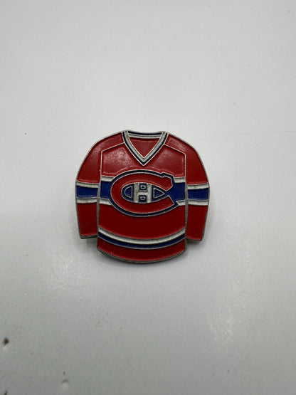 Montreal Canadiens Red Jersey NHL Hockey Lapel Pin
